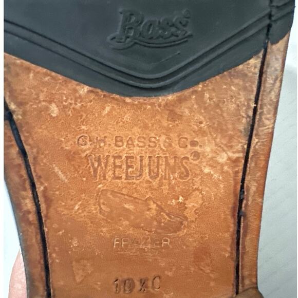 G. H. Bass Weejuns Frazier Mens Leather Kiltie Tassel Loafers Shoes Size 10.5 C - Picture 9 of 12